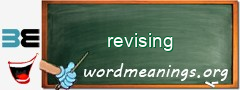 WordMeaning blackboard for revising